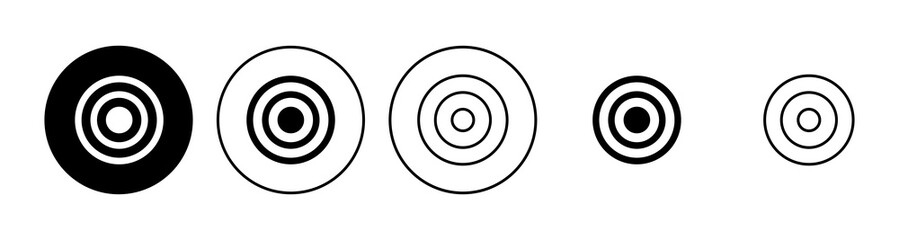 Target icon set. goal icon vector. target marketing icon vector