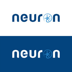 neuron logo design vector template