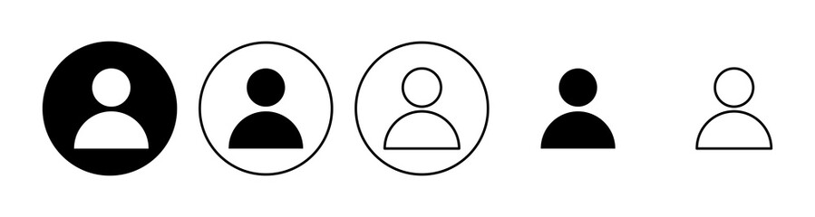 People icon set. person icon vector. User Icon vector