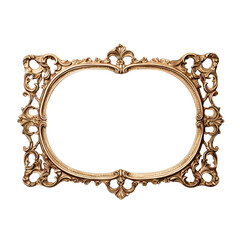 Vintage gold frame with intricate details. A beautiful art object for any room 1