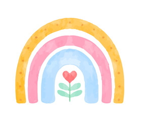 cute rainbow watercolor