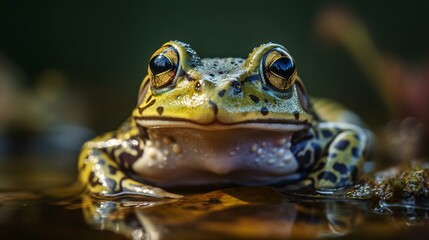 Fototapeta premium frog in the pond