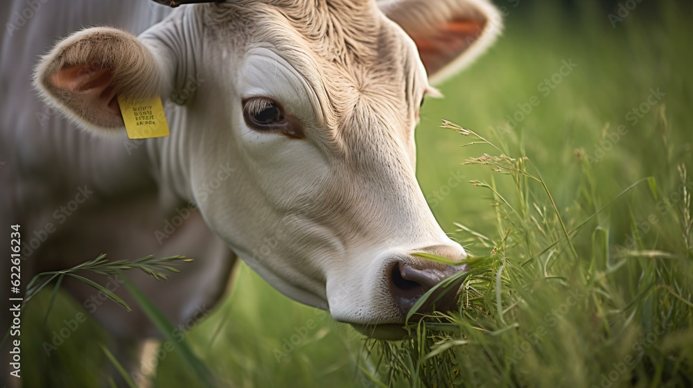 Poster portrait of a cow