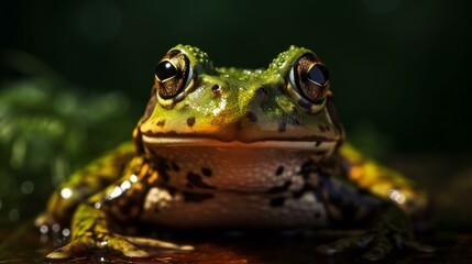 Obraz premium frog on the ground