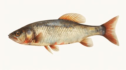 Fototapeta premium fish on a white background