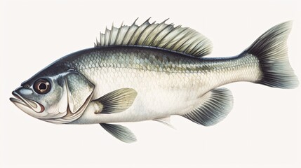 Fototapeta premium fish on a white background