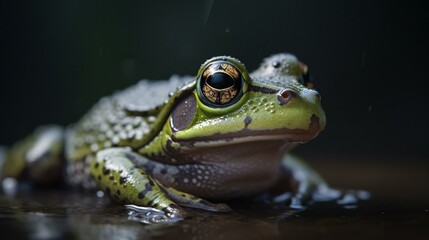 Obraz premium frog on a leaf