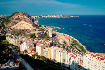 view of the town Alicante Spain