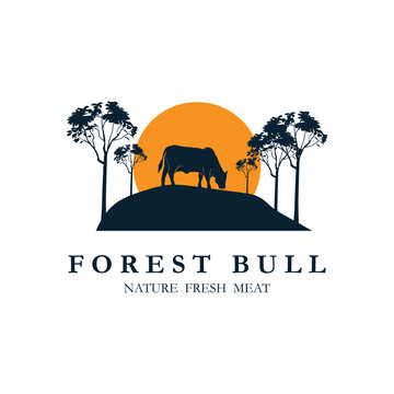 Retro Vintage Farm Cattle Angus Livestock Beef Emblem Label logo design vector