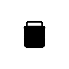 Cooler bag icon, picnic bag  isolated on white background