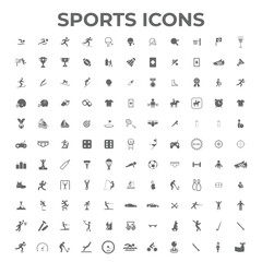 Fototapeta na wymiar sports icons set