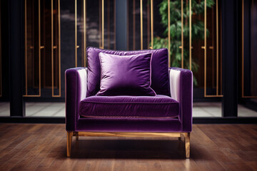 purple luxury chair