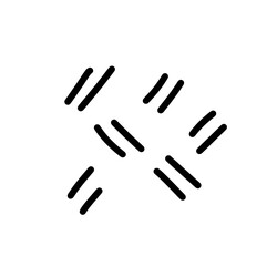 Vector abstract hand drawn cute texture cartoony expression sign doodle line stroke brush design Pattern. To fill a void in a drawing. movement curve directional emoticon effects design elements