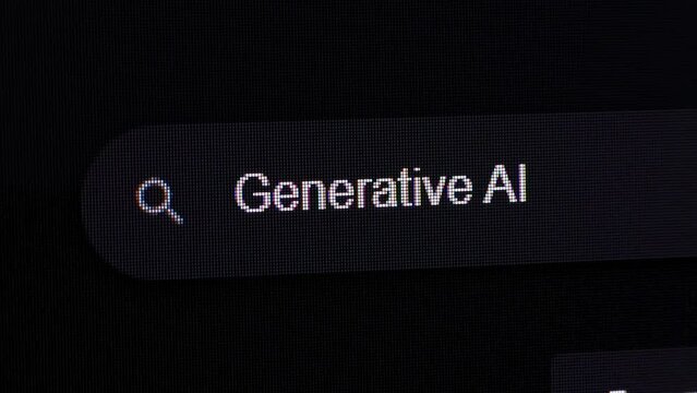 Searching Generative AI on the Internet, Computer Display Macro