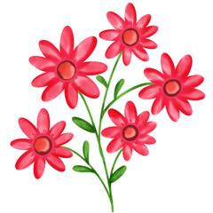 flower nature cartoon