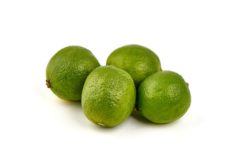 Fresh Lime, isolated on white background.