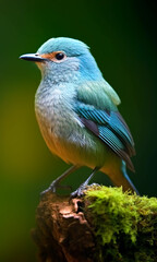 Obraz premium portrait of a beautiful white bird, generative ai