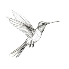 nature beautiful hummingbird ai generated