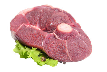 Lamb steak isolated