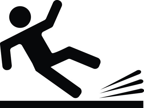 recommend clip art: Falling person silhouette vector