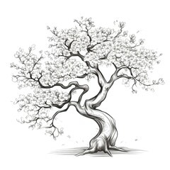 sakura blooming cherry blossom tree ai generated