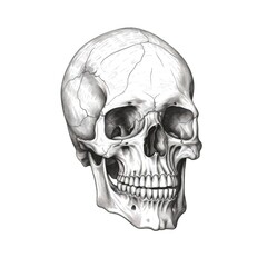Fototapeta premium head skull ai generated