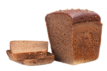 Slice of bread isolated