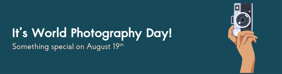 Free vector banner templates for world photography day