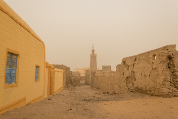 Pueblo y arena