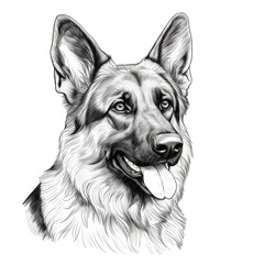 puppy German Shepherd Dog ai generated