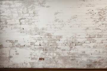 Close up of white brick wall. generative ai.