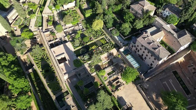 Jardines del Partal (The Garden of Partal), Alhambra, Granada, Andalusia, Spain