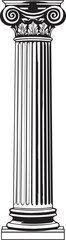 Ancient  Greek columns vector illustration, SVG