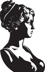 Ancient greek sculptures Venus Miloska, Greece mythology sculptures Venus Miloska, Vector Illustration, SVG