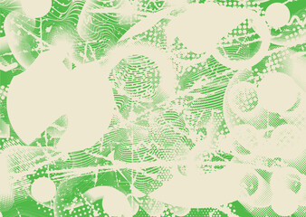 Distressed dotted design element. Duo tone, grunge poster . Modern art .Abstract, grungy composition . Half tone background. Halftone dots texture effect .Contemporary vector. Grange design