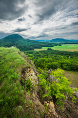 Classical hungarian landscape of Balaton Uplands, Kali-Basin, Hungary