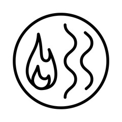 Ayurveda outline vector illustration. Ayurvedic body types, symbols of dosha pitta.