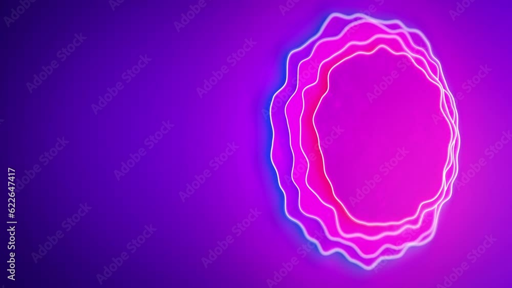 Poster rose blue and red shimmering gentle lines colorful background - loop video