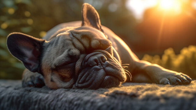bulldog puppy HD 8K wallpaper Stock Photographic Image