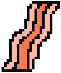 pixel bacon illustration