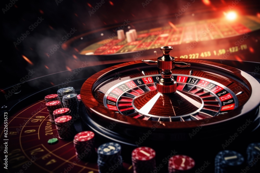 Wall mural roulette casino game man 