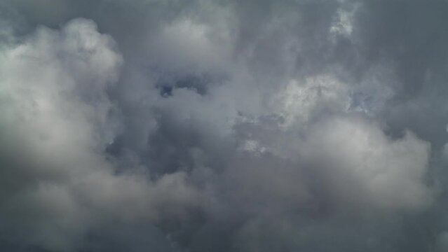 Timelapse Of Large White Clouds