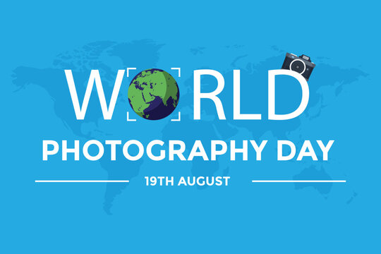 Free vector flat world photography day background