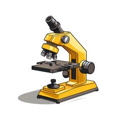 Fototapeta premium microscope isolated on white