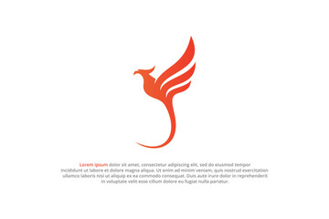 logo phoenix bird fire silhouette