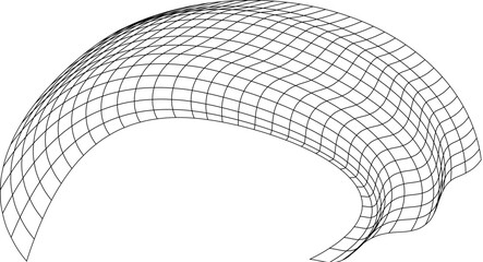 Net flying waving. Texture wave textile. Fabric square cells sea wind. Vector illustration rolling hills. Flag windy stream flow. Network structure surface checkered background sport lines border.