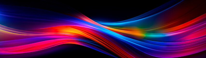 Beautiful background texture of luminous coloured lines, generative ia