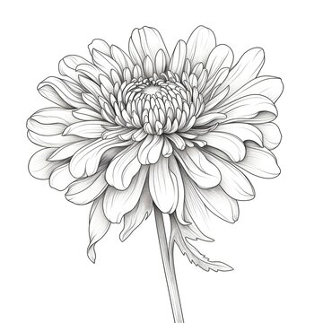 recommend clip art: background Chrysanthemum flower ai generated