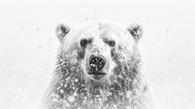 polar bear cub HD 8K wallpaper Stock Photographic Image