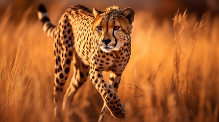 leopard in the wild HD 8K wallpaper Stock Photographic Image
